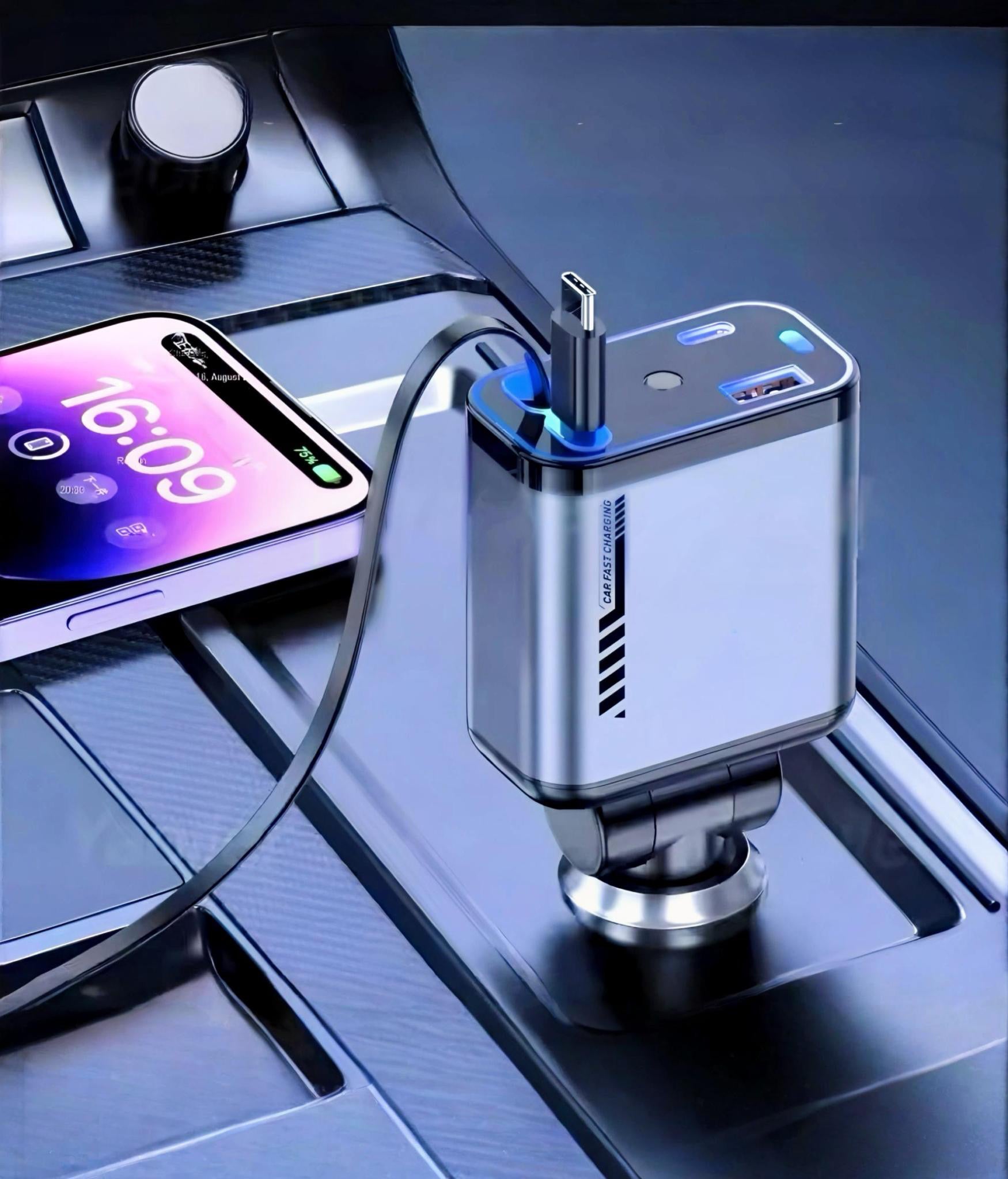 UrbanBoost – Chargeur voiture multi-ports | Charge rapide